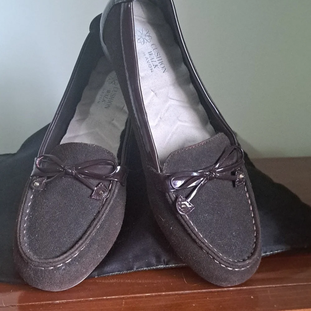 AVON Cushion walk NBW brown/ Shiny Slip in Woman loafer size 9 - Picture 7 of 11